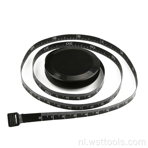 Draagbaar zwart meetlint met dubbele schaal (60 inch / 79 inch)